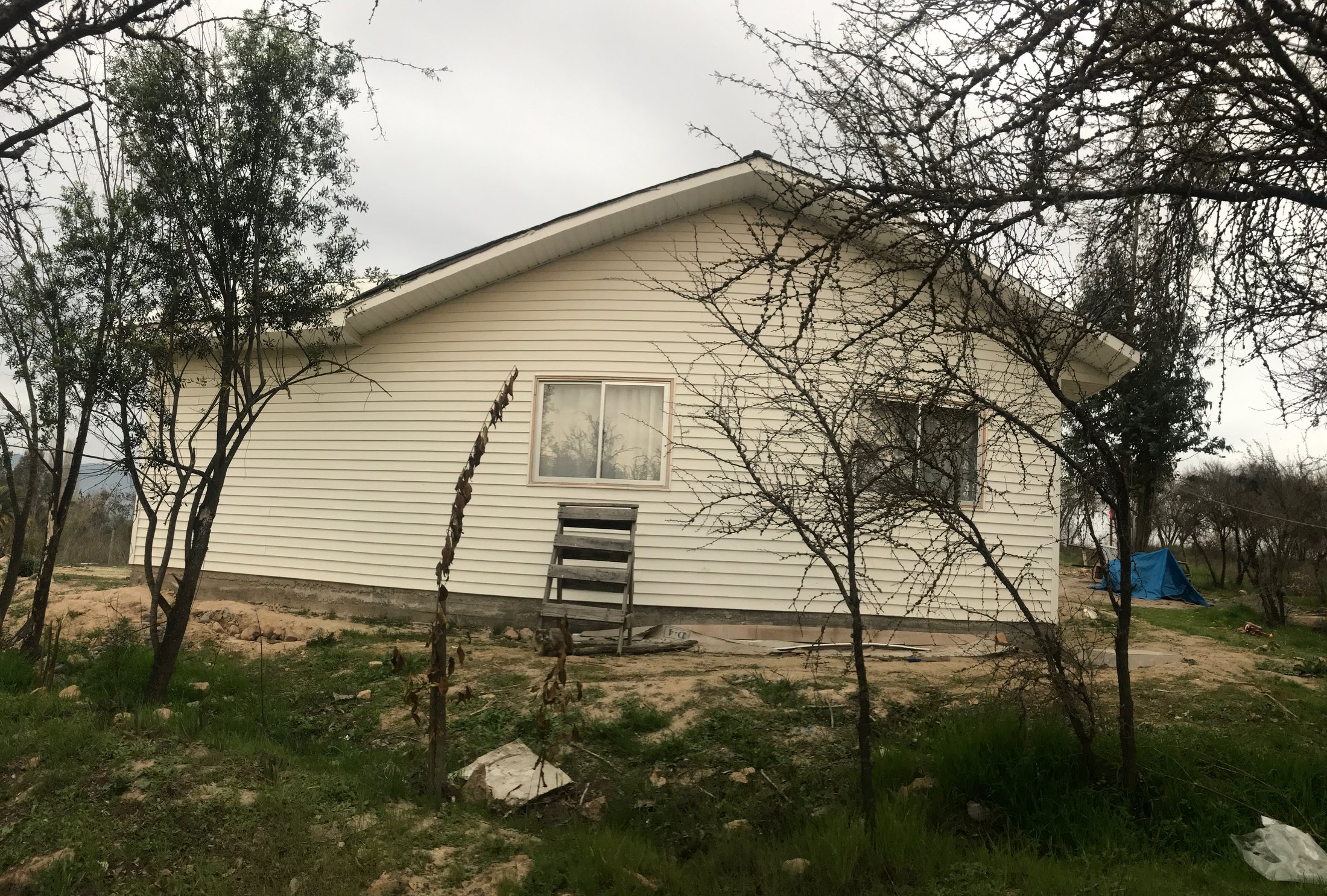 Vivienda terminada con fachada exterior
