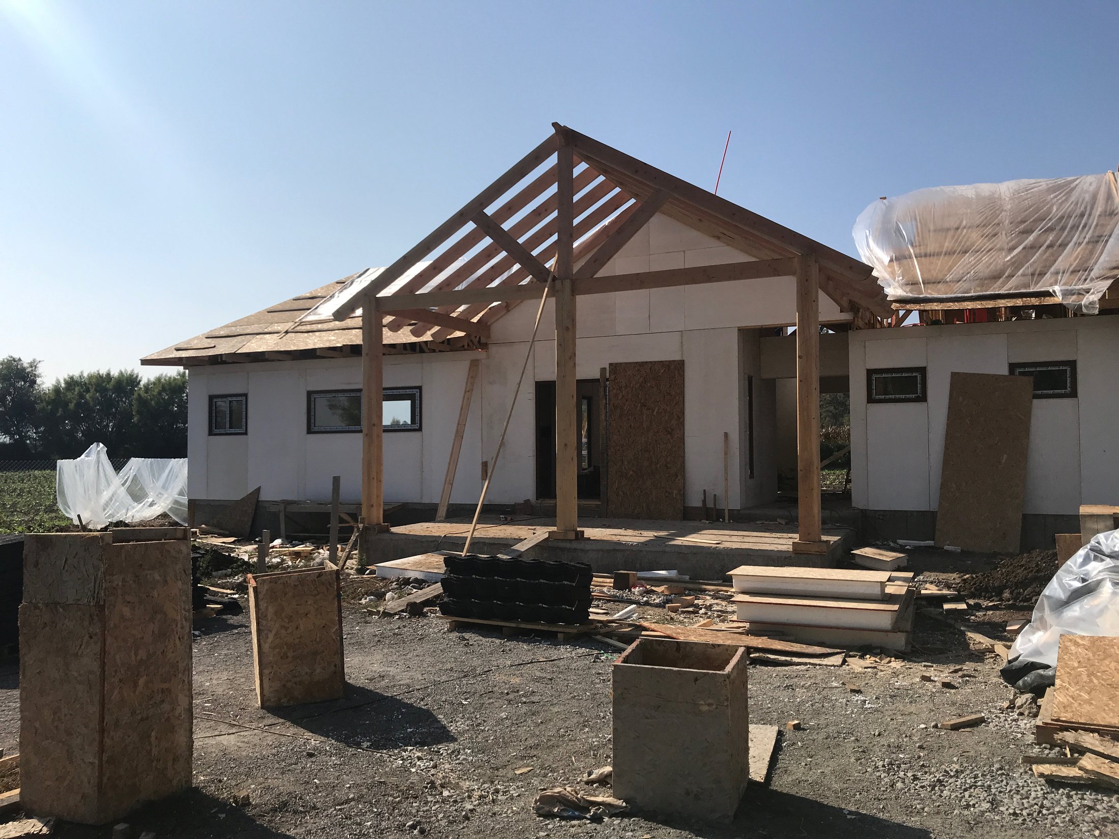 Vivienda en obra en etapa de terminaciones